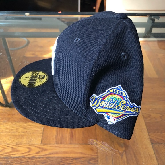 NewEra NY fitted baseball hat. (Navy blue) - Picture 2 of 2